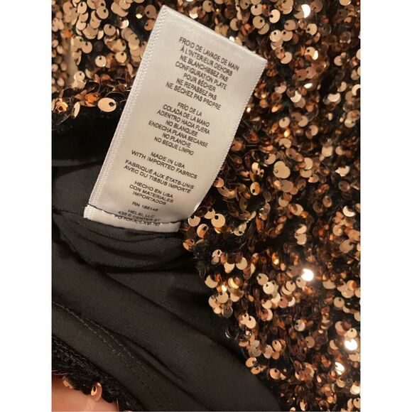 Helsi Women's Rose Gold Maya Sequin Bodycon Mini Dress Size XS - Picture 7 of 9